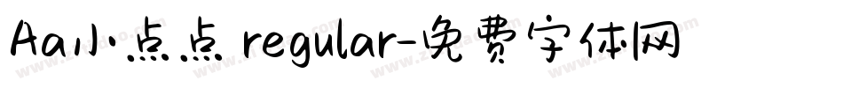 Aa小点点 regular字体转换